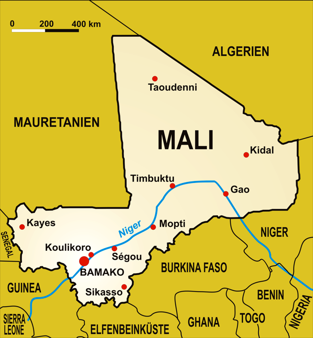 Hulpgoederen nar Mali